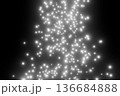 舞い落ちるたくさんの白い粒子 136684888