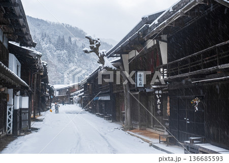 妻籠宿（冬） 136685593