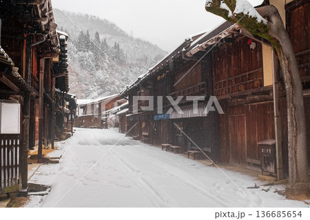 妻籠宿（冬） 136685654