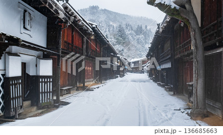 妻籠宿（冬） 136685663