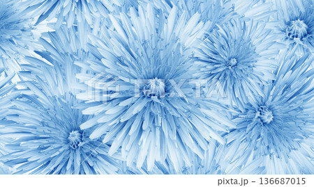 Seamless yellow floral background. Flower dandelion and petals peonies. Close up. Seamless yellow floral background. Flower dandelion and petals peonies. Close up. 136687015