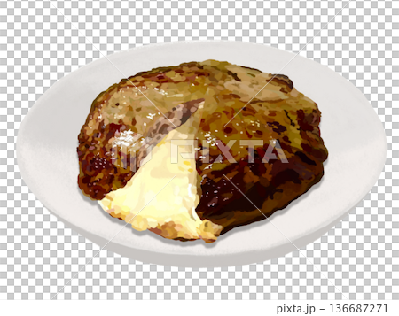 チーズインハンバーグ(皿付き) チーズインハンバーグ(皿付き) 136687271