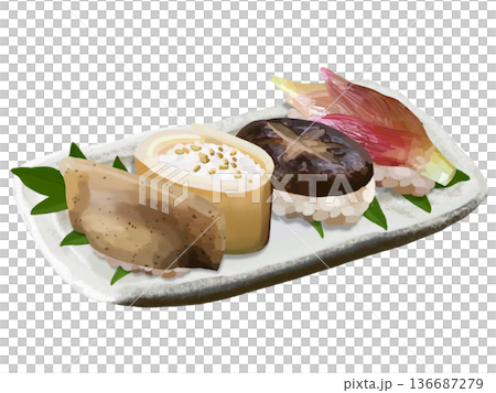 鄉村壽司（蒟蒻、竹筍、香菇、茗荷） 136687279