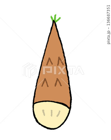 たけのこのイラスト たけのこのイラスト 136687351