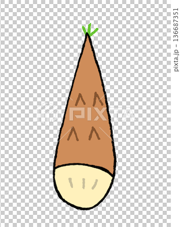 たけのこのイラスト たけのこのイラスト 136687351