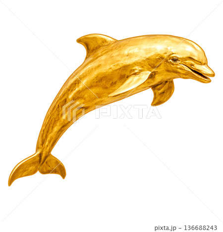 金色の像-バンドウイルカ 136688243