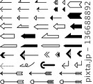矢印セット　モノクロ 136688892