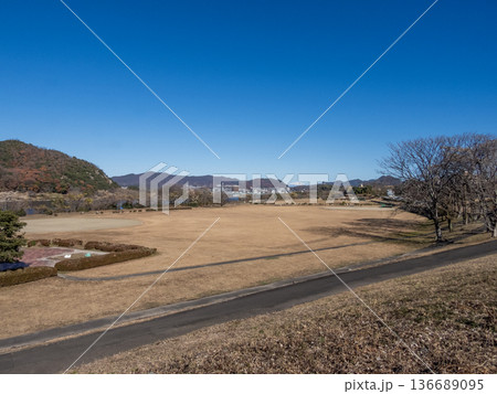 木曽川犬山緑地の景色 木曽川犬山緑地の景色 136689095