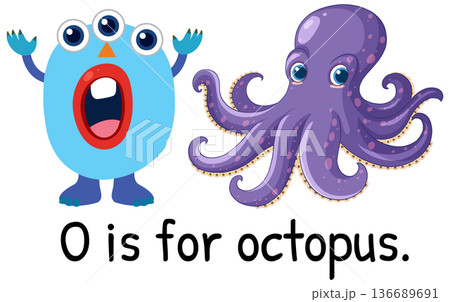 Alphabet Illustration: O is for Octopus 136689691