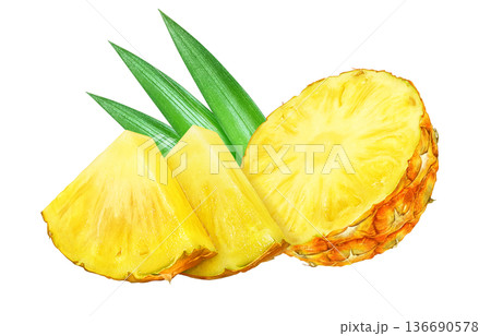 パイナップル イラスト パイン リアル 136690578