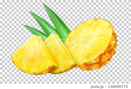 パイナップル イラスト パイン リアル 136690578