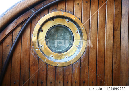 Boat detail in Buenos Aires Argentina at the Puerto Madero Waterfront i Boat detail in Buenos Aires Argentina at the Puerto Madero Waterfront i 136690932