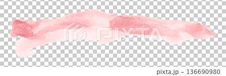 pink brush isolated on transparent background pink watercolor 136690980