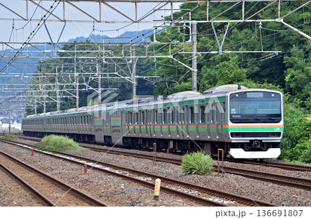 東海道本線 二宮-国府津 JR東日本 E231系1000番台 K-28編成(小山) 東海道本線 二宮-国府津 JR東日本 E231系1000番台 K-28編成(小山) 136691807