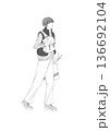 青年パパの買い物（全身） 136692104