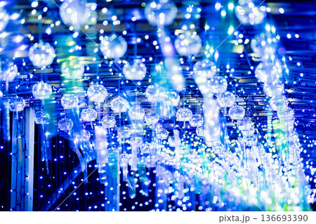 【愛知県飛島村】とびしま宵あかり　風鈴とイルミネーションの絶景 136693390