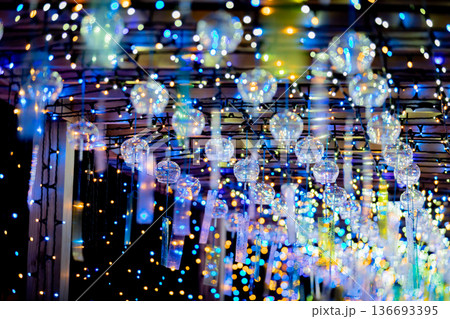 【愛知県飛島村】とびしま宵あかり　風鈴とイルミネーションの絶景 136693395