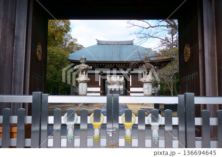覚王山日泰寺 通天門から見える礼拝殿 覚王山日泰寺 通天門から見える礼拝殿 136694645