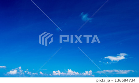 blue sky with clouds . nature background blue sky with clouds . nature background 136694734