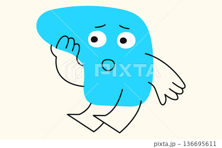 Cute blob element. 136695611