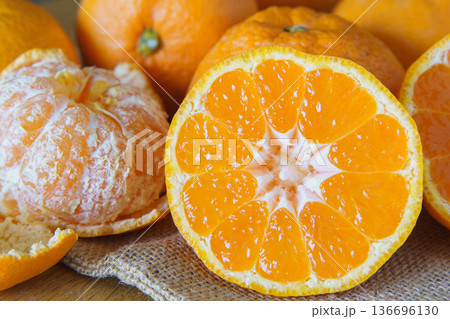 日本のミカン 136696130