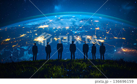 ネットワークイメージ（AI生成画像） 136696159