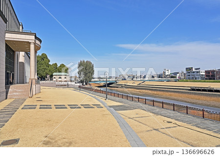 越谷散歩：瓦曽根溜井　元荒川　　越谷市瓦曽根 136696626