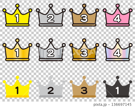 簡易皇冠圖示插圖集 4 136697145