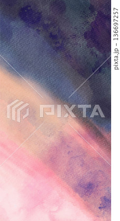 Pastel watercolor pink blue background vector Pastel watercolor pink blue background vector 136697257