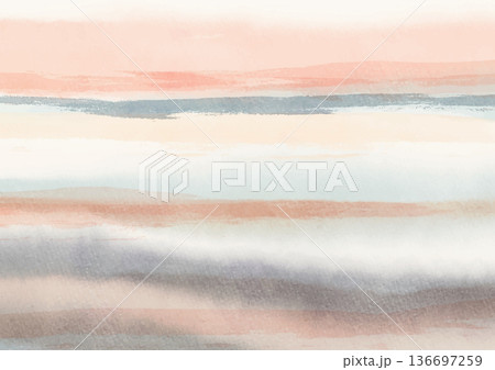 Abstract watercolor stripes pastel texture vector 136697259
