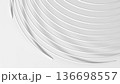 Minimal white abstract background featuring 3d spiral 136698557