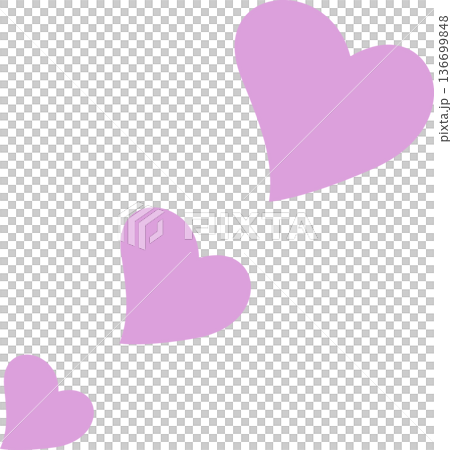Light purple heart Light purple heart 136699848