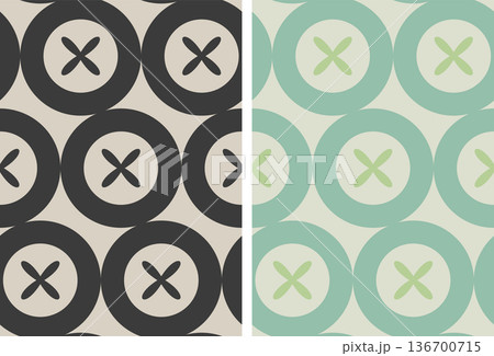Vector set retro simple geometric seamless patterns in retro style. Vintage abstract geometric pattern in Art deco style. Vector set retro simple geometric seamless patterns in retro style. Vintage abstract geometric pattern in Art deco style. 136700715