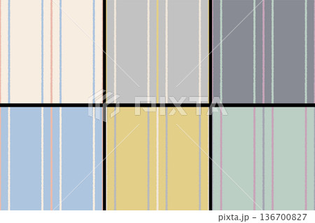 Vector Classic seamless striped pattern in retro style. Vector set of seamless striped patterns. Vector Classic seamless striped pattern in retro style. Vector set of seamless striped patterns. 136700827