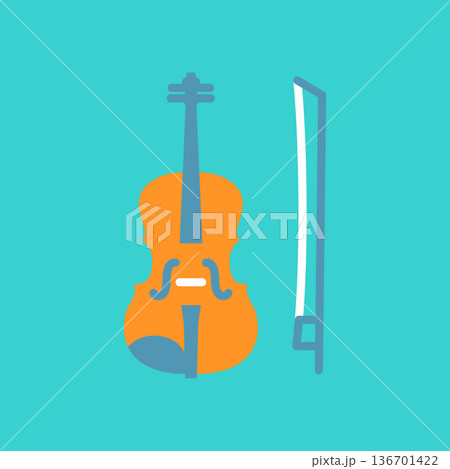 バイオリンのアイコン 136701422