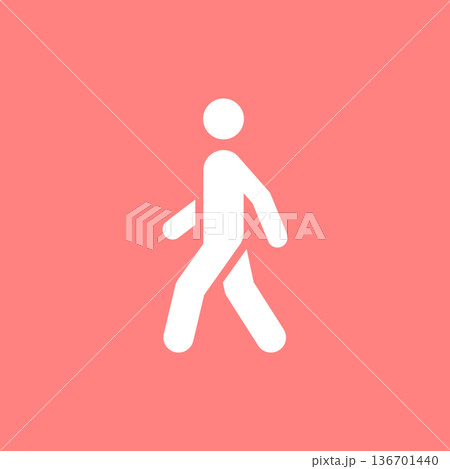 編集可能な歩行者のベクターアイコン 編集可能な歩行者のベクターアイコン 136701440