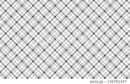 Tribal diamond grid made of triangular lines Tribal diamond grid made of triangular lines 136702347