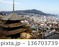 天寧寺の三重塔、尾道の坂から見下ろす街 136703739
