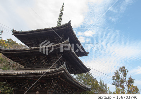 尾道歩き、重要文化財・天寧寺三重塔 136703740