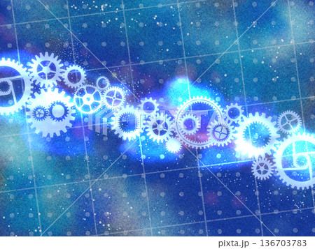 宇宙スチームパンク背景 136703783