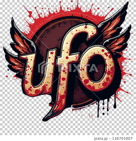 The image shows the logo - Unidentified Flying Object The image shows the logo - Unidentified Flying Object 136703807