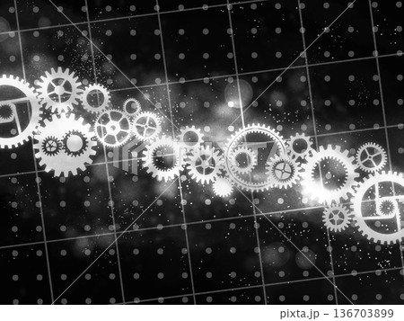 宇宙スチームパンク背景 136703899