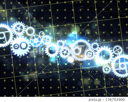 宇宙スチームパンク背景 136703900