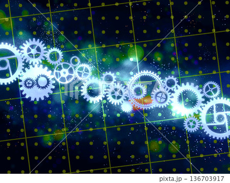 宇宙スチームパンク背景 136703917