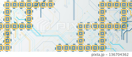 Ukrainian moderm technology background for science and business theme Ukrainian moderm technology background for science and business theme 136704362