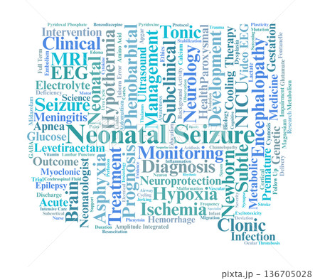 Neonatal Seizure Word Cloud. Key Terms in Newborn Neurology and Acute Seizure Care 136705028