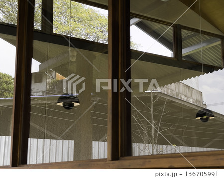 Wooden inside vintage retro warm rural interior Wooden inside vintage retro warm rural interior 136705991