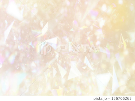 キラキラと輝くプリズムライト背景 136706265
