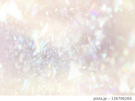 キラキラと輝くプリズムライト背景 136706268
