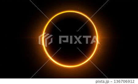 抽象的な光の輪 136706912
